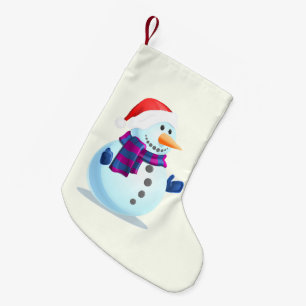Petite Chaussette De Noël Joyeux Snowman Noël Stocker