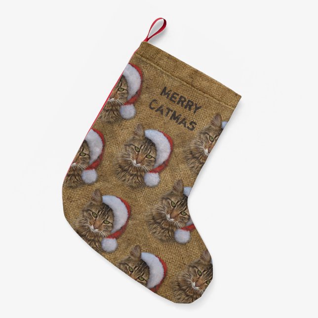 Petite Chaussette De Noël Joyeux stockage Catmas (Devant (Accrochage))