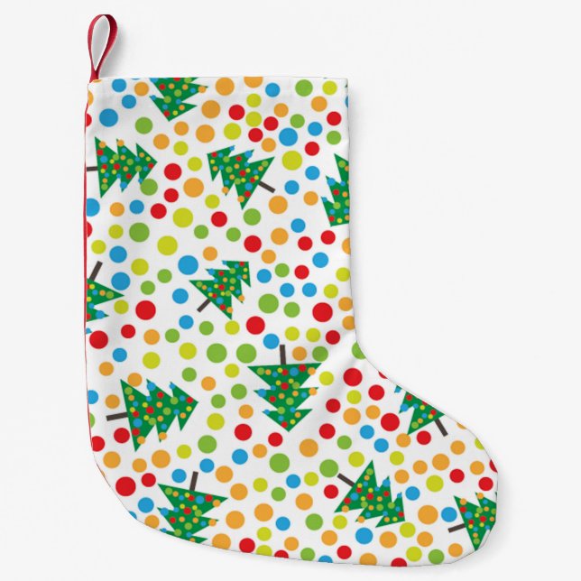 Petite Chaussette De Noël jupe de Noël pop art (Devant)