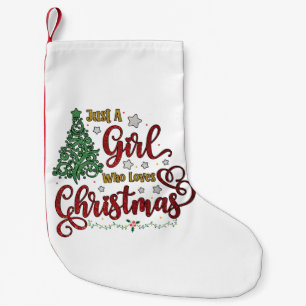 Petite Chaussette De Noël Juste une fille qui aime Noël