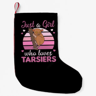 Petite Chaussette De Noël Juste Une Fille Qui Aime Tarsiers Mignonne Singe