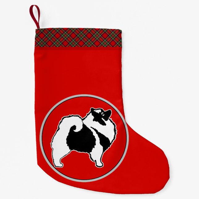 Petite Chaussette De Noël Keeshond Graphics - Cute Original Chig Art (Devant)