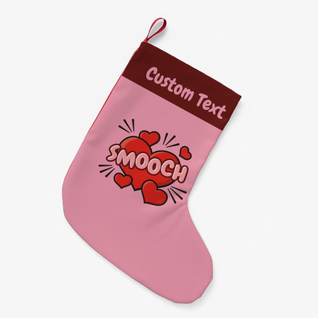 Petite Chaussette De Noël Kissing Comic Sound Effect (Devant (Accrochage))