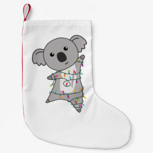 Petite Chaussette De Noël Koala Fairy Lights de Noël Mignonne Animal Adulte