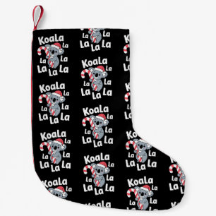 Petite Chaussette De Noël Koala La Noël Chapeau de Père Noël Canne en Bonbon