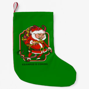 Petite Chaussette De Noël krampus de noël laid arrive drôle