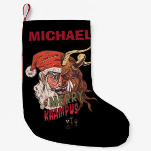 Petite Chaussette De Noël Krampus effrayant Père Noël Horreur Noël