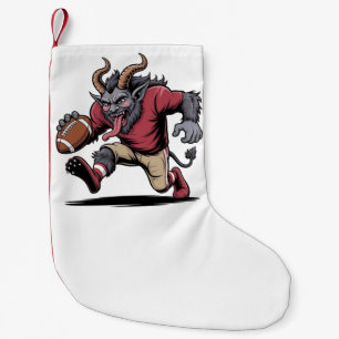 Petite Chaussette De Noël Krampus Jouant au Football Noël Fitness Xmas