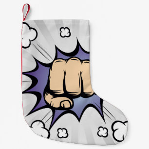 Petite Chaussette De Noël La bande dessinée pop art bulle design. illustrati