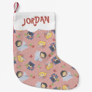 Petite Chaussette De Noël La Ligue de la justice de Chibi Motif actuel