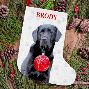 Petite Chaussette De Noël Labrador Retriever Pet Dog Empreintes de pattes No