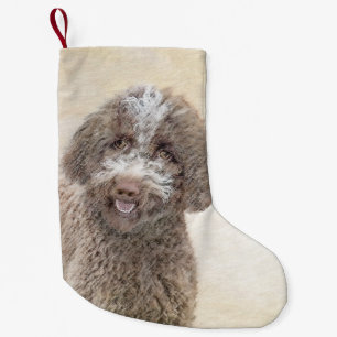 Petite Chaussette De Noël Lagotto Romagnolo Peinture - Cute Original Dog Art