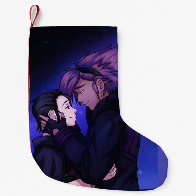 Petite Chaussette De Noël L'amour dans l'espace (Devant)