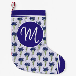 Petite Chaussette De Noël Lavandula Lavender Bund Herbe Jardin Fleur Violet