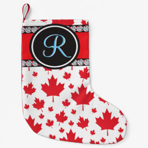 Petite Chaussette De Noël Le Canada marque le monogramme budgétaire Abstrait