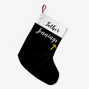 Petite Chaussette De Noël Le clergé religieux blanc de Vicar