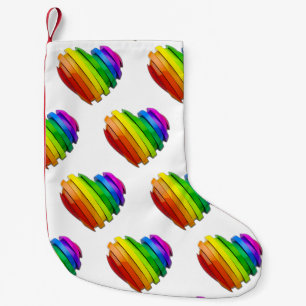 Petite Chaussette De Noël Le cœur sculptural tridimensionnel de SlipperyJoe