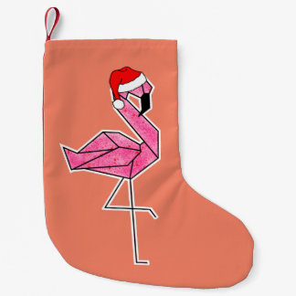 Petite Chaussette De Noël Le Flamant rose de Noël rougissant Le réveil de No