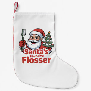 Petite Chaussette De Noël Le Flosser préféré du Père Noël Noël Dentaire Dent