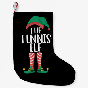 Petite Chaussette De Noël Le groupe de Noël de la famille appariée de l'elfe