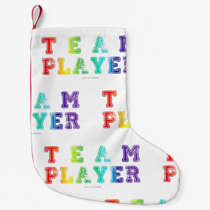 Petite Chaussette De Noël Le joueur de l'équipe de SlipperyJoe rempli de plu