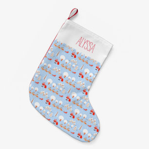 Petite Chaussette De Noël Le Père Noël arrive au Rinder Nom