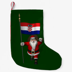 Petite Chaussette De Noël Le Père Noël visite la Croatie