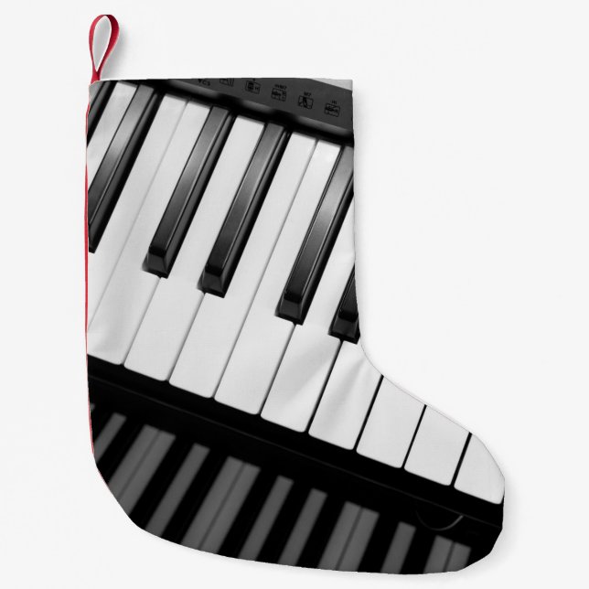 PETITE CHAUSSETTE DE NOËL LE PIANO (Devant)