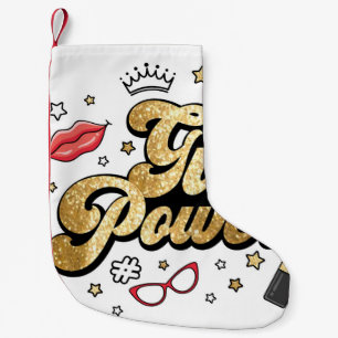 Petite Chaussette De Noël Le pouvoir de la fille : Parties scintillant fémin