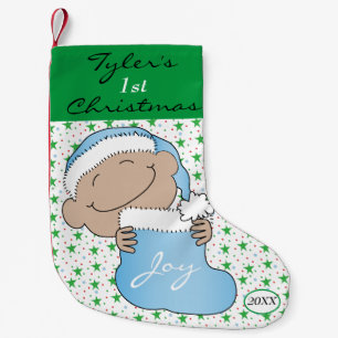 Petite Chaussette De Noël Le premier bleu du bébé de Noël
