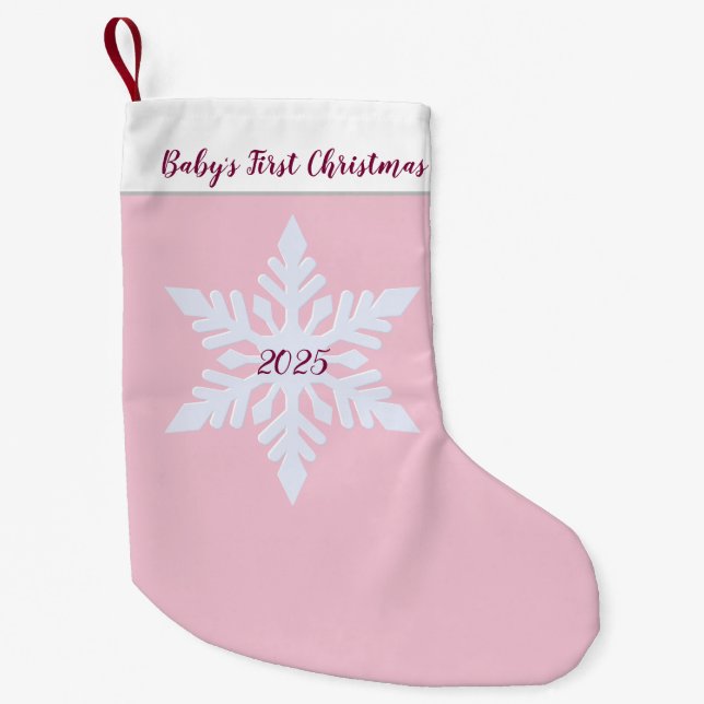 Petite Chaussette De Noël Le premier Noël de bébé (Devant)