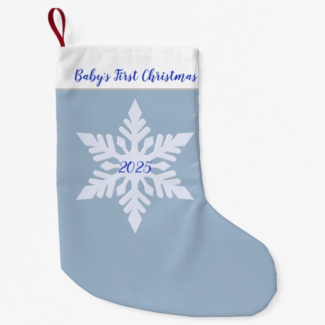 Petite Chaussette De Noël Le premier Noël de bébé (Devant)