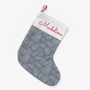 Petite Chaussette De Noël Le récif corallien de style Hipster  Ajouter votr