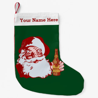 Petite Chaussette De Noël Le rétro père noël avec le nom drôle de Noël de