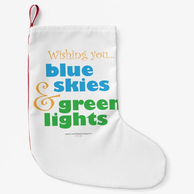 Petite Chaussette De Noël Le souhait de parachutistes (Devant)