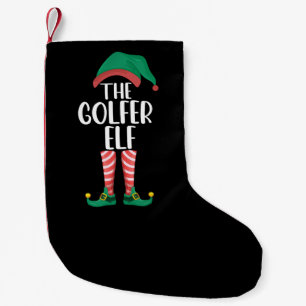 Petite Chaussette De Noël L'elfe golfeur Golf Famille assortie Noël