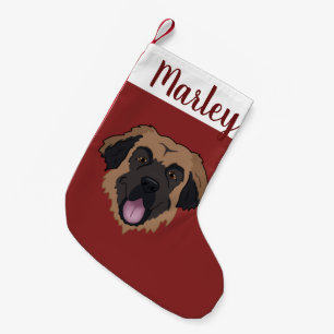 Petite Chaussette De Noël Leonberger personnalisable