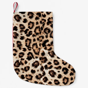 Petite Chaussette De Noël Leopard Design Motif : Wild Elegance.