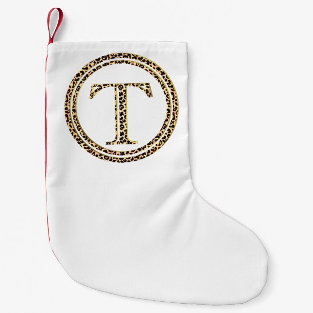 Petite Chaussette De Noël Leopard T (Devant)
