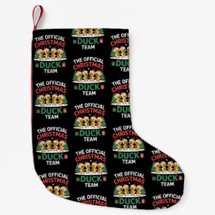 Petite Chaussette De Noël L'équipe officielle de canards de Noël Chapeau de