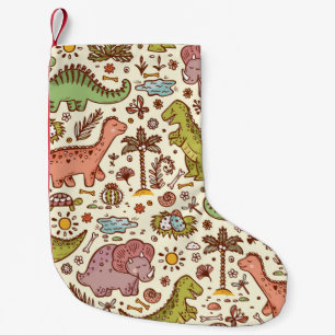 Petite Chaussette De Noël Les animaux disparus. Reptiles préhistoriques. Cut