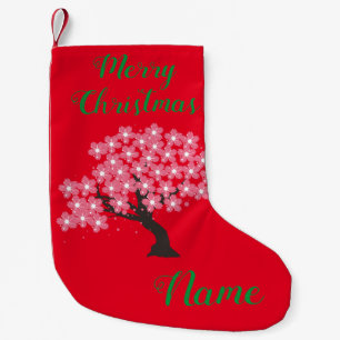 Petite Chaussette De Noël Les cerisiers de Sakura s'épanouissent à Thunder