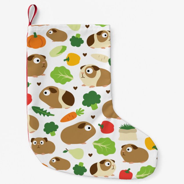 Petite Chaussette De Noël Les cochons de Guinée et leurs cures Motifs sans p (Devant)
