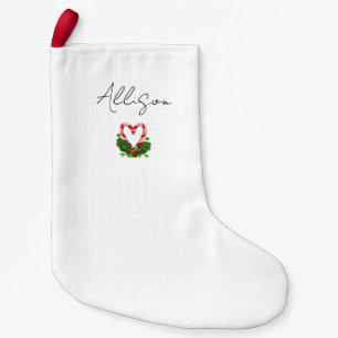 Petite Chaussette De Noël Les Coeurs Reviennent À La Maison Pour Noël Sucre 