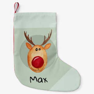 Petite Chaussette De Noël Les garçons adorent le premier rudolph Reindeer d