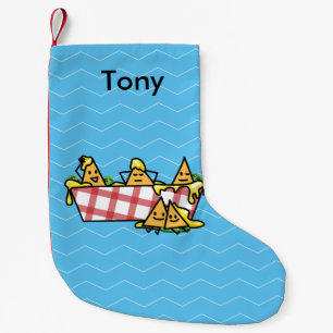 Petite Chaussette De Noël Les Nachos ont fondu des puces de tortilla de
