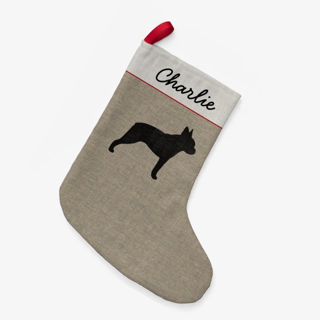 Petite Chaussette De Noël Les vacances de l'amoureux des chiens mignon de (Devant (Accrochage))