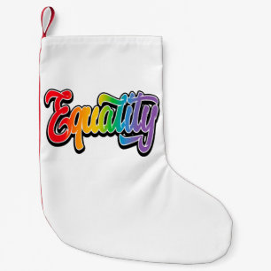 Petite Chaussette De Noël LGBT Pride drapeau arc-en-ciel égalité