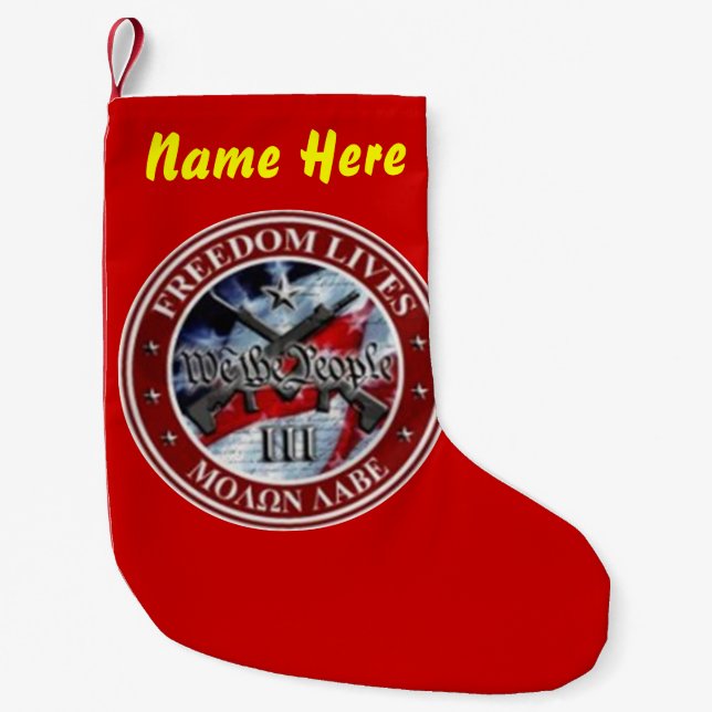PETITE CHAUSSETTE DE NOËL LIBERTÉ VIT NOËL STOCKINES (Devant)