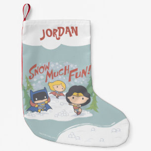 Petite Chaussette De Noël Ligue de Justice Chibi Snowball combat